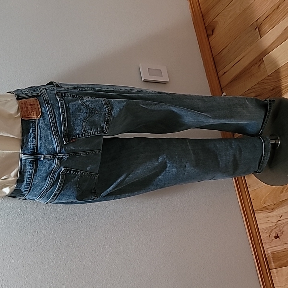 Levi's Classic Vintage Straight Leg Blue Jeans Faded Wash Casual Denim Size 12L